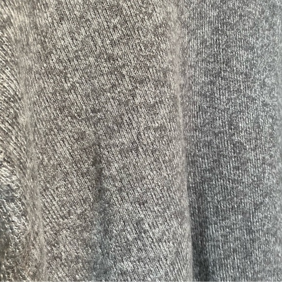 Zara Gray Cotton Blend Crew Neck Cropped Sweater Size L Minimalist Casual - Picture 8 of 13